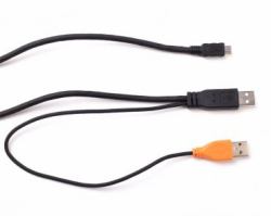 Signotec ST-SPARE-DEL-002 cable USB USB 2.0 2,5 m 2 x USB A Micro-USB A Negro 