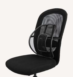 Swedish Posture 0329B0 soporte lumbar para respaldos Negro 
