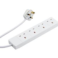 Target ELEC4WAY2M base múltiple Interior 2 m 4 salidas AC Blanco 