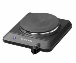 Taurus Volcano Uno Negro, Acero inoxidable Encimera Hornillo eléctrico / Placa eléctrica 1 zona[s] 