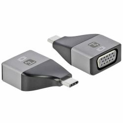 Techly IADAP USBC-VGAC Adaptador gráfico USB 1920 x 1200 Pixeles Negro, Plata 