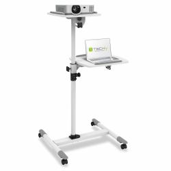 Techly ICA-TB TPM-6 mueble y soporte para dispositivo multimedia Blanco Mesita con ruedas para multimedia 