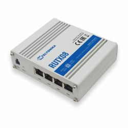 teltonika networks RUTX08 INDUSTRIAL ETHERNET - ROUTER Standard package - Rugged Ethernet Router with 4x Gigabit and IO - Warranty: 24M