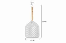 Unold 6881620 espátula para pizza Aluminio, Madera 