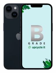 upcycle it Apple iPhone 14 [Refurbished] Grade B 15,5 cm [6.1"] SIM doble iOS 17 5G 128 GB Negro Renovado 