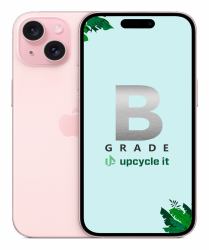 upcycle it Apple iPhone 15 [Refurbished] B 15,5 cm [6.1"] SIM doble iOS 17 5G USB Tipo C 128 GB Rosa Renovado 