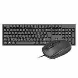 VIDA OFFICE 2IN1 USB TECLADO KIT teclado Ratón incluido Hogar / Oficina QWERTY Inglés del Reino Unido Negro  - Versión UK