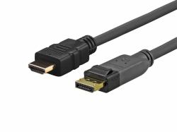 Vivolink PRODPHDMI15 adaptador de cable de vídeo 15 m DisplayPort HDMI Negro 