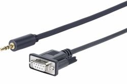 Vivolink PROMJDSUB9-25 cable de serie Negro 25 m 3,5mm 