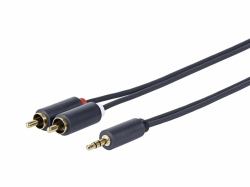 Vivolink PROMJRCA2 cable de audio 2 m 3,5mm 2 x RCA Negro 