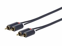 Vivolink PRORCARCA30 cable de audio 30 m 2 x RCA Negro 