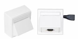 Vivolink WI221184-AMP toma de corriente HDMI Blanco 