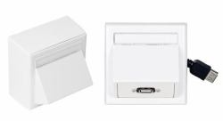 Vivolink WI231275 toma de corriente USB A Blanco 